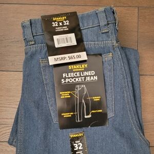 Stanley Mens fleece lined jeans 2 pair